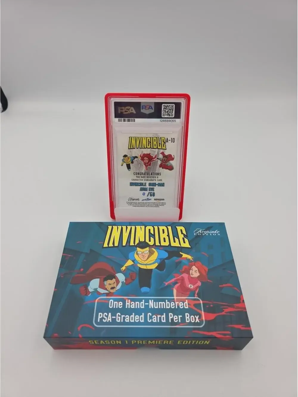 Invincible x Keepsake PSA 10 Red Signagraph Atom Eve Invincible Omni Man 8/50